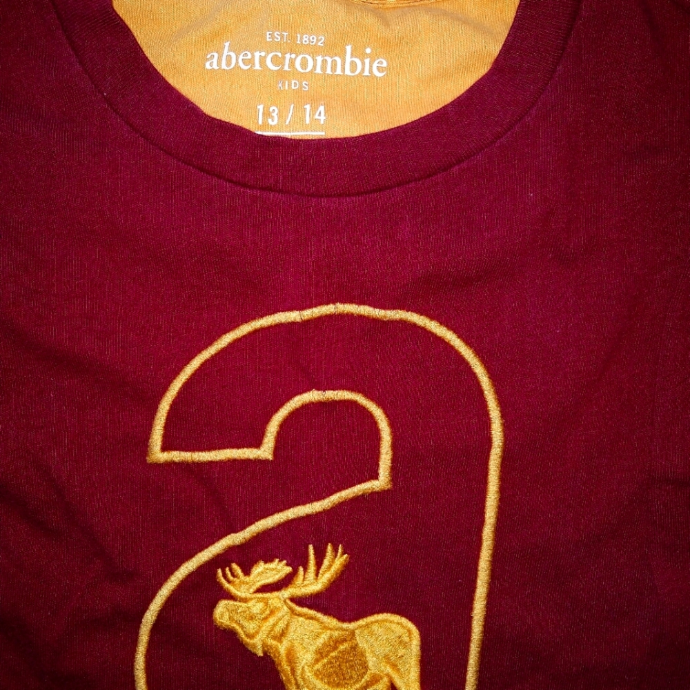 Abercrombie Logo Long Sleeve kids Youth Large
